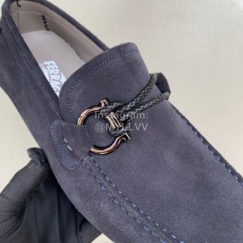 Ferragamo Fashion Velvet Cowhide Business Shoes For Men