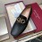 Ferragamo Black Cowhide Gancini Buckle Business Shoes For Men