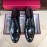 Ferragamo Cowhide Lace Up Business Shoes For Men Black