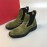 Ferragamo Cowhide Chelsea Boots For Men Green