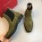 Ferragamo Cowhide Chelsea Boots For Men Green