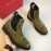 Ferragamo Cowhide Chelsea Boots For Men Green