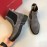 Ferragamo Cowhide Chelsea Boots For Men Gray