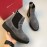 Ferragamo Cowhide Chelsea Boots For Men Gray