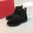 Ferragamo Cowhide Chelsea Boots For Men Black