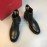 Ferragamo Black Cowhide Chelsea Boots For Men