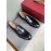 Ferragamo Black Calf Leather Business Loafers For Men 