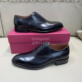 Ferragamo Classic Lace Up Leather Shoes For Men 