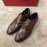 Ferragamo Cowhide Lace Up Business Shoes For Men Brown