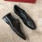 Ferragamo Cowhide Lace Up Business Shoes For Men Black
