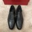 Ferragamo Plaid Cowhide Lace Up Business Shoes For Men Black