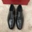 Ferragamo Lace Up Cowhide Business Shoes For Men Black