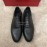 Ferragamo Lace Up Woven Cowhide Business Shoes For Men Black