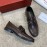 Ferragamo Calf Leather Gancini Buckle Business Shoes Coffee For Men 