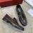 Ferragamo Calf Leather Gancini Buckle Business Shoes For Men Brown