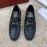 Ferragamo Calf Leather Gancini Buckle Business Loafers For Men Black
