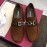 Ferragamo Fashion Leather Gancini Buckle Loafers For Men Brown