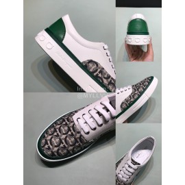 Ferragamo Soft Leather Casual Sneakers For Men White