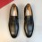 Ferragamo Leather Gancini Buckle Business Shoes For Men Black