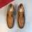 Ferragamo Leather Gancini Buckle Business Shoes For Men Brown