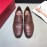Ferragamo Soft Leather Business Casual Shoes For Men Brown