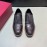 Ferragamo Vintage Calf Brock Carved Casual Shoes For Men Black