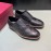 Ferragamo Vintage Calf Brock Carved Casual Shoes For Men Black