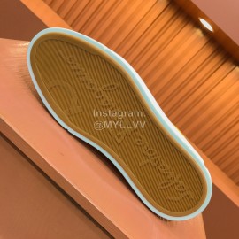 Ferragamo Fashion Leather Casual Sneakers For Men Yellow