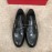 Ferragamo Calf Leather Metal Buckle Casual Shoes For Men Black