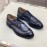 Ferragamo Calf Leather Business Shoes For Men Gray