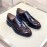 Ferragamo Lace Up Calf Leather Business Shoes For Men Coffee