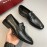 Ferragamo Classic Calf Leather Business Shoes For Men Black