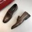 Ferragamo Classic Calf Leather Business Shoes For Men Coffee