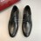 Ferragamo Soft Calf Leather Business Shoes For Men Black