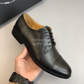 Ferragamo Soft Calf Leather Lace Up Business Shoes For Men 