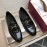 Ferragamo Black Calf Leather Gancini Buckle Shoes For Men 