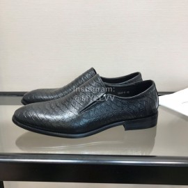 Ferragamo Fashion Calf Leather Casual Business Shoes For Men Black