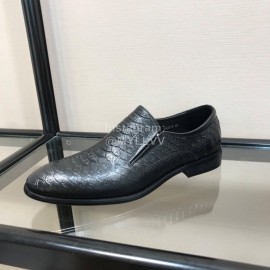 Ferragamo Fashion Calf Leather Casual Business Shoes For Men Black