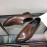 Ferragamo Fashion Calf Leather Casual Business Shoes Coffee For Men 