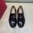 Ferragamo Calf Leather Gancini Buckle Business Shoes For Men Black