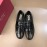 Ferragamo Calf Leather Gancini Buckle Shoes Black For Men 