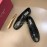 Ferragamo Calf Leather Gancini Buckle Shoes Black For Men 