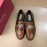 Ferragamo Calf Leather Gancini Buckle Shoes For Men Brown