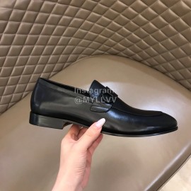 Ferragamo Leather Business Shoes For Men Black