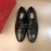 Ferragamo Cowhide Lace Up Business Shoes For Men Black
