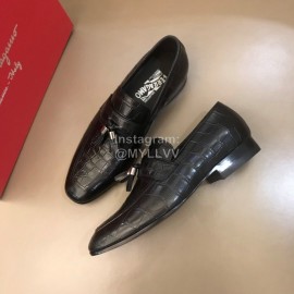 Ferragamo Vintage Leather Business Shoes For Men 