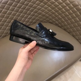 Ferragamo Vintage Leather Business Shoes For Men 