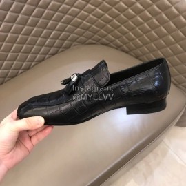 Ferragamo Vintage Leather Business Shoes For Men 