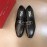Ferragamo Vintage Cowhide Gancini Buckle Shoes For Men Black