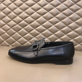 Ferragamo Classic Leather Business Shoes For Men Black